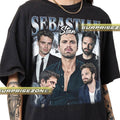 Sebastian Stan Actor T-Shirt: Vintage Style Fan Merch, Gift for Men & Women