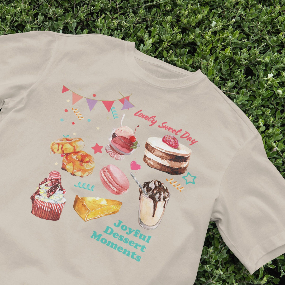 Delicious Dessert TShirt, Cake Lover Shirt, Adorable Bakery shirt, Vintage Shirt, Y2K aesthetic Clothing, Retro shirt, nostalgia shirt
