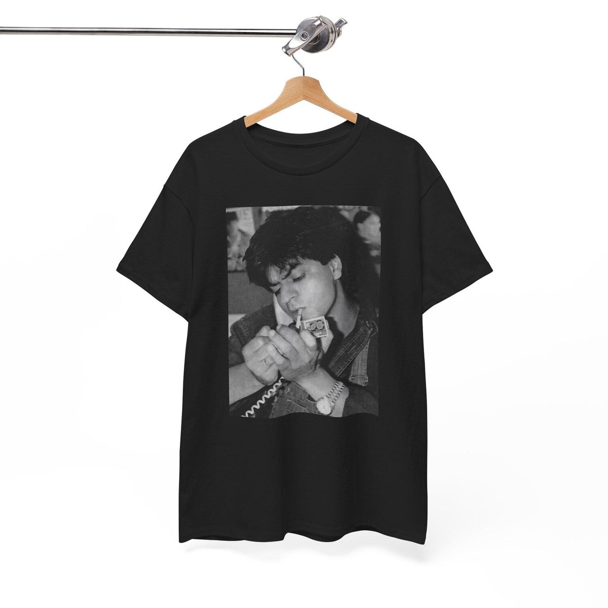Vintage Shah Rukh Khan Retro T-Shirt: Bollywood Fan Gift, Iconic Actor Memorabilia Tee