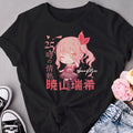 Chibi Akiyama Mizuki Inspired Kawaii Anime Graphic Unisex Softstyle T-Shirt Cute Project Sekai Nightcord Stylish pastel pink Streetwear Tee