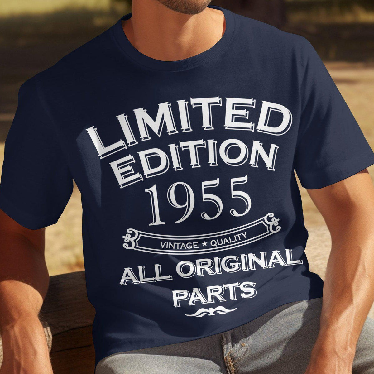 Men's 70th Birthday Gift T-Shirts â Limited Edition 1955 All Original Parts Funny Cotton Tee 70 Years Old