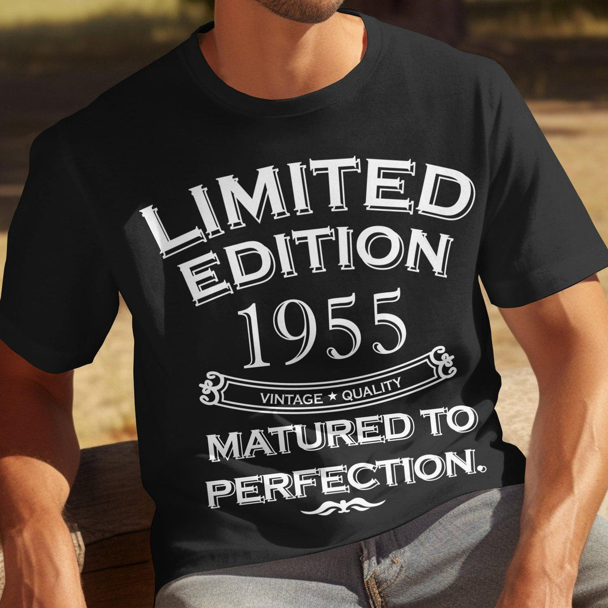 Men's 70th Birthday Gift T-Shirt Limited Edition 1955 Matured To Perfection Funny Cotton Tee 70 Years Old