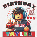 Kids birthday Roblox Tee, Kid birthday t-shirt, Birthday BOY shirt, Custom birthday shirt, FREE SHIPPING