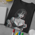 Unisex Waifu Material Anime Woman Softsyle T-Shirt, Manga Aesthetic Shirt
