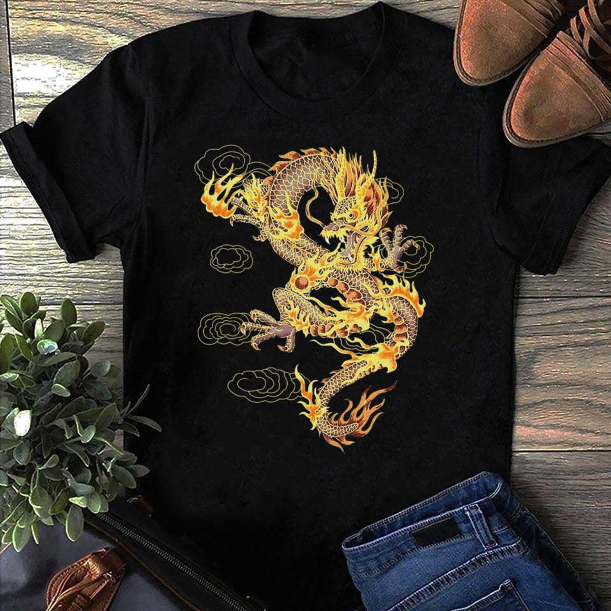 Traditional Chinese Dragon Symbol Of Power And Strength Dragon T Shirt, Cute Dragon Tee, Dragon T Shirt, Dragon Wings Tee, Dragon Funny