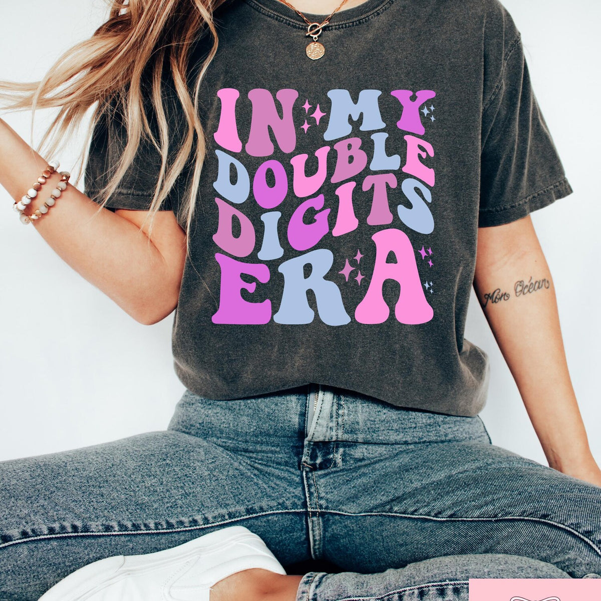 In My Double Digits Era T-shirt, 10 Years Old Birthday Shirt, Birthday Girl Sweatshirt, Funny 10th Birthday Gift, Birthday Party Outfit