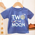 Two The Moon Toddler Shirt, Boho Natural Toddler & Youth Tee, Second Birthday Boy T-Shirt