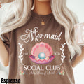 Mermaid Social Club Shirt, Comfort ColorsÂ® Summer Beach Lover Shirt, Clam Seashell Pearl Ocean Lover Gift, Vacation Shirt, Coastal Aesthetic