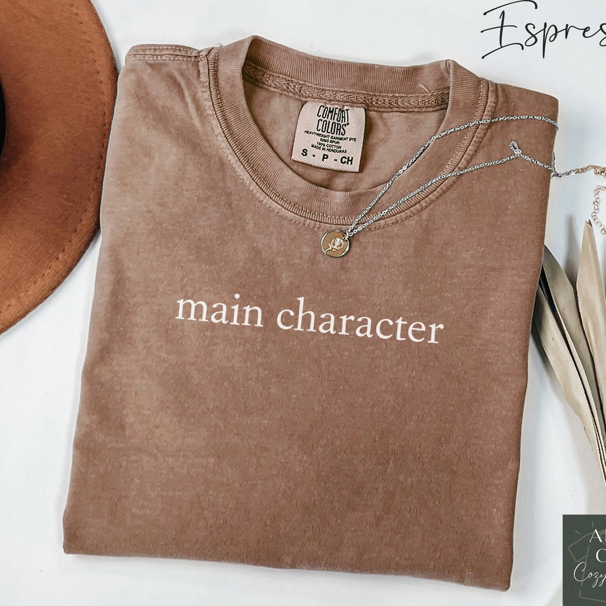 Comfort ColorsÂ® Main Character Shirt, Aesthetic Quote Tee, Trendy T Shirt For Women, Self Love Tee, Movie Girl Energy Shirt