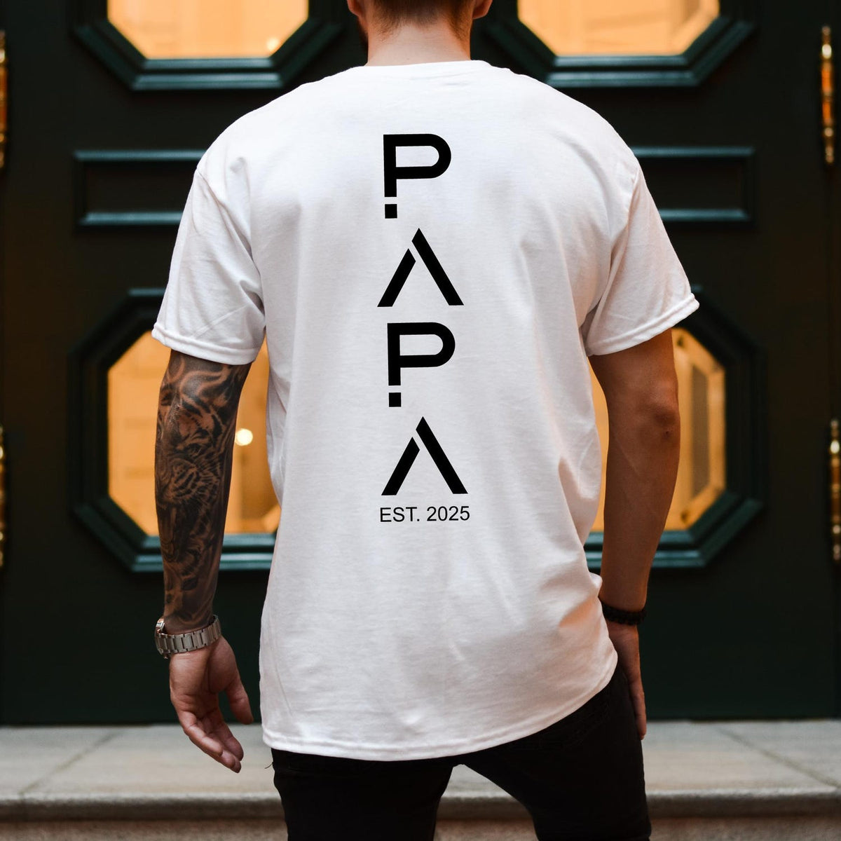 Personalized Dad T-Shirt: Children's Names & Birth Years, Father's Day & Birthday Gift