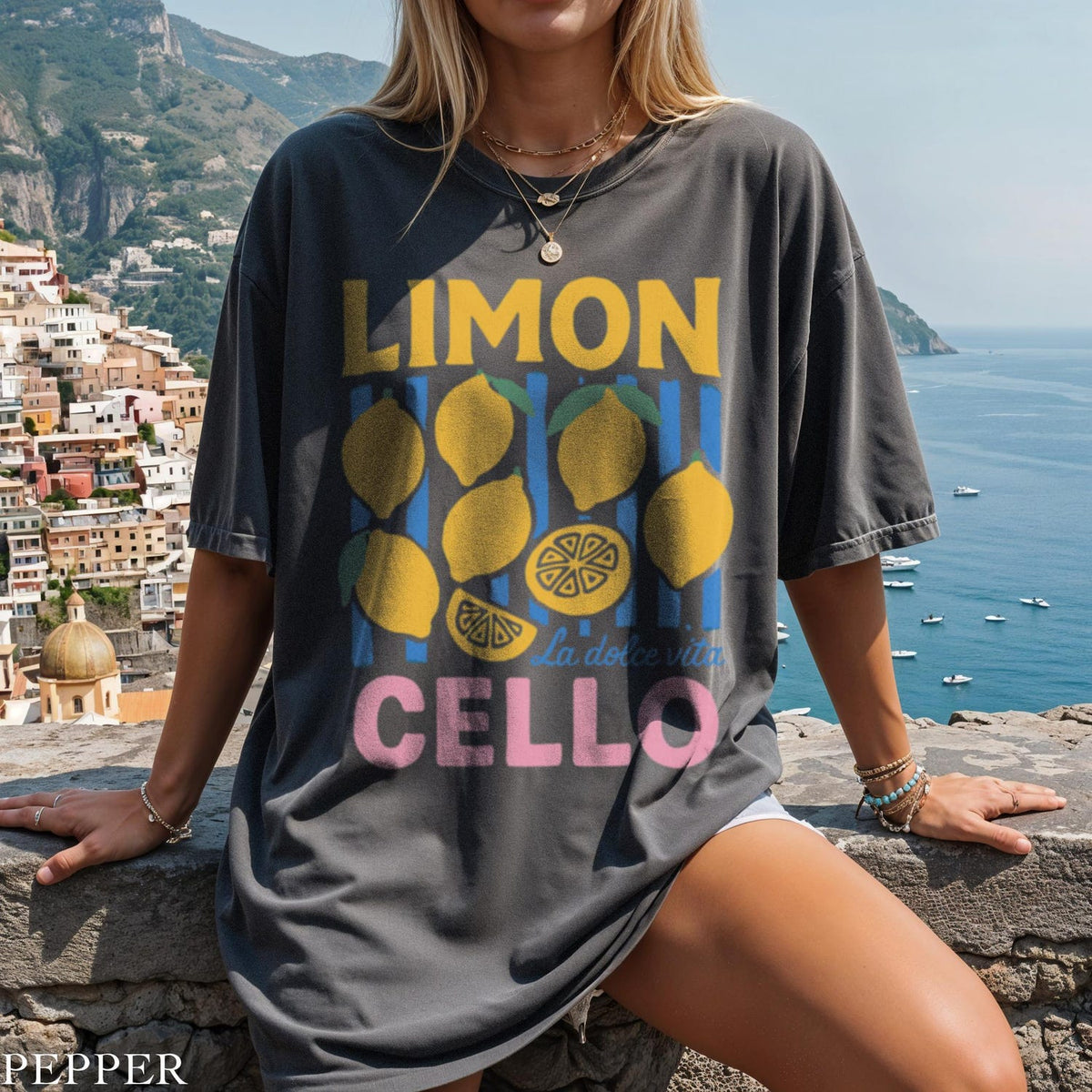 Limoncello Shirt Comfort Colors | La Dolce Vita Lemon Tee | Retro Italian Summer T-Shirt | Fruit Graphic Tee | Cute Aesthetic Shirt Women