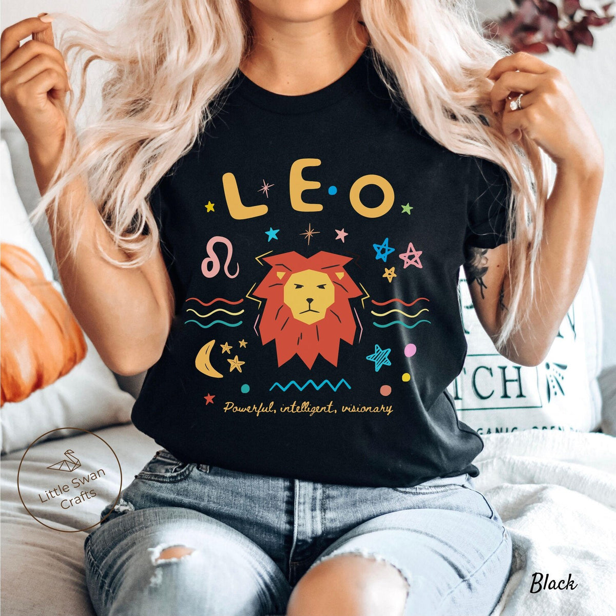 Leo Zodiac Sign Shirt: Astrology Birthday Gift Tee, Unisex Horoscope Fan Apparel