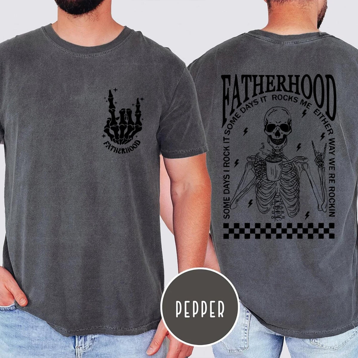 Fatherhood Shirt, Dad Shirt, Funny Skeleton Dad Shirt, First Time Dad Shirt, Retro Fathers Day Shirt Gift for Husband, Cool Dad Club Shirt