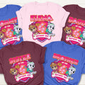 Personalized Patrol Birthday Girl Shirt, Family Patrol Shirt, Paw Birthday Party, Cartoon Shirt, Birthday Family Matching Tee, Birthday Gift