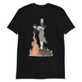 Witch Lighting Cigarette T-Shirt: Artistic Unisex Graphic Tee, Cool Birthday Gift