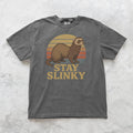 Ferret Shirt Funny Animal Tee, Stay Slinky Graphic T-Shirt, Unisex Ferret Gift, Retro Pet Lover Shirt, Cute Ferret T-Shirt Comfort Colors