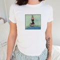 Face The Wall Baby Tee, Babytee Y2k, Retro Streetwear, Vintage Graphic Top, Pinterest Aesthetic, Funny 90s Tshirt, Grunge Aesthetic Shirt