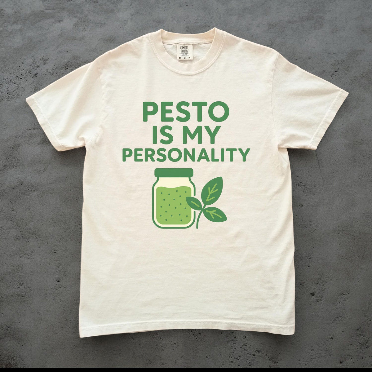 Pesto Is My Personality Shirt, Funny Italian Food Tee, Basil Lover Gift, Cute Pesto Aesthetic Shirt, Foodie Unisex Shirt, Sarcastic T-Shirt
