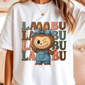 Funny la bu la bu t-shirt. Labubu Shirt, Kawaii Cartoon Dolls T-Shirt, Cute Chibi Anime Graphic Tee, Colorful Labubu Characters Shirt