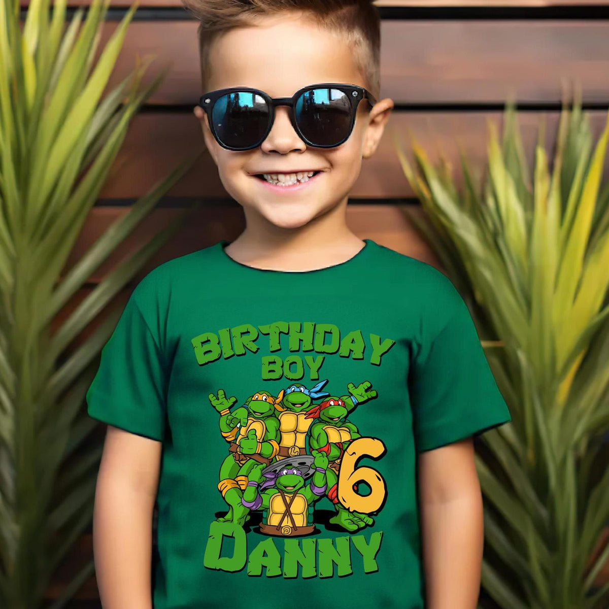 Personalized TMNT Birthday Shirt: Ninja Turtles Kids Party T-Shirt