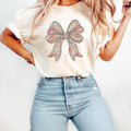 Comfort Coquette Bow Shirt, Floral Bow Tee Coquette Tshirt, Aesthetic Girl Ribbon Tee, Coquette Women's Tshirt, Preppy Girl Sweatshirt