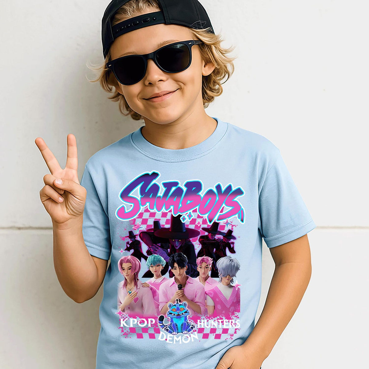 Retro Saja Boys K-pop T-Shirt: Vintage Bootleg Style