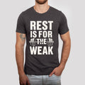 Rest Is For The Weak Shirt | Gym Motivation Tee | Fitness Workout Tee | Gym Quote Shirt | Training Tee | Gym Life Shirt | Gym Rat Shirt