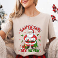 Comfort ColorsÂ® Six Seven 6 7 Meme Funny Santa Shirt, Viral Internet Meme Humor, Funny Generation Z, 67 Trend, Santa Says Six Seven Shirt