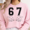 Six Seven 6 7 Meme Funny Hands Svg, Funny Generation, 67 Trendy Svg, Sports Gift Shirt, Six Seven Svg, Cut File For Cricut, Digital Download