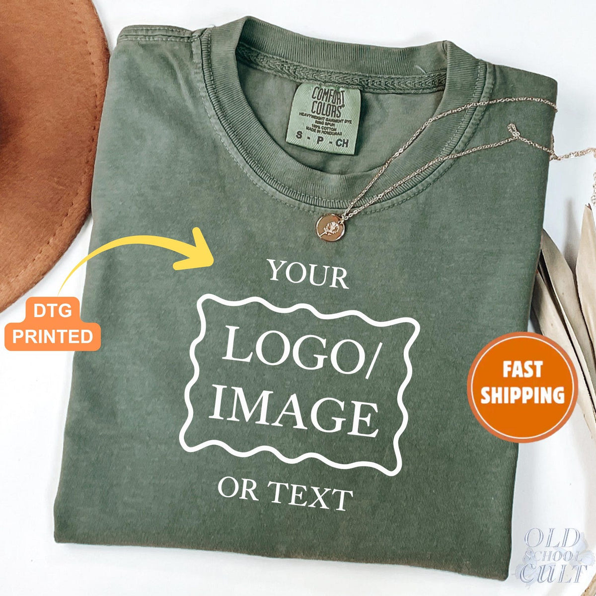Custom Logo T-shirt, Custom Text Shirt, Business Logo Comfort ColorsÂ® Tee, Design Your Own Tshirt,Your Design,Personalised Bachelorette Gift