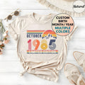 40th Birthday Retro Shirt, 1985 Birthday Sweatshirt Gift, 40 Years Bday Number Hoodie for Women / Men, Forties Bday Tee For Wife Or Husband