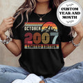 Retro 2007 18th Birthday Shirt: Limited Edition Bday Hoodie, Gift for Twenties Party
