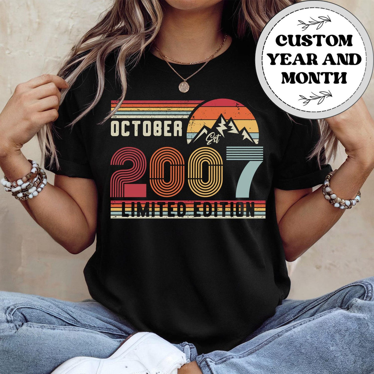 Retro 2007 18th Birthday Shirt: Limited Edition Bday Hoodie, Gift for Twenties Party