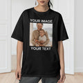 Unisex Custom Photo T-shirt, Any Picture Image Text PERSONALISED T Shirt, Own Photo Shirt, Photo Gift Personalized Birthday Hen Party Shirt