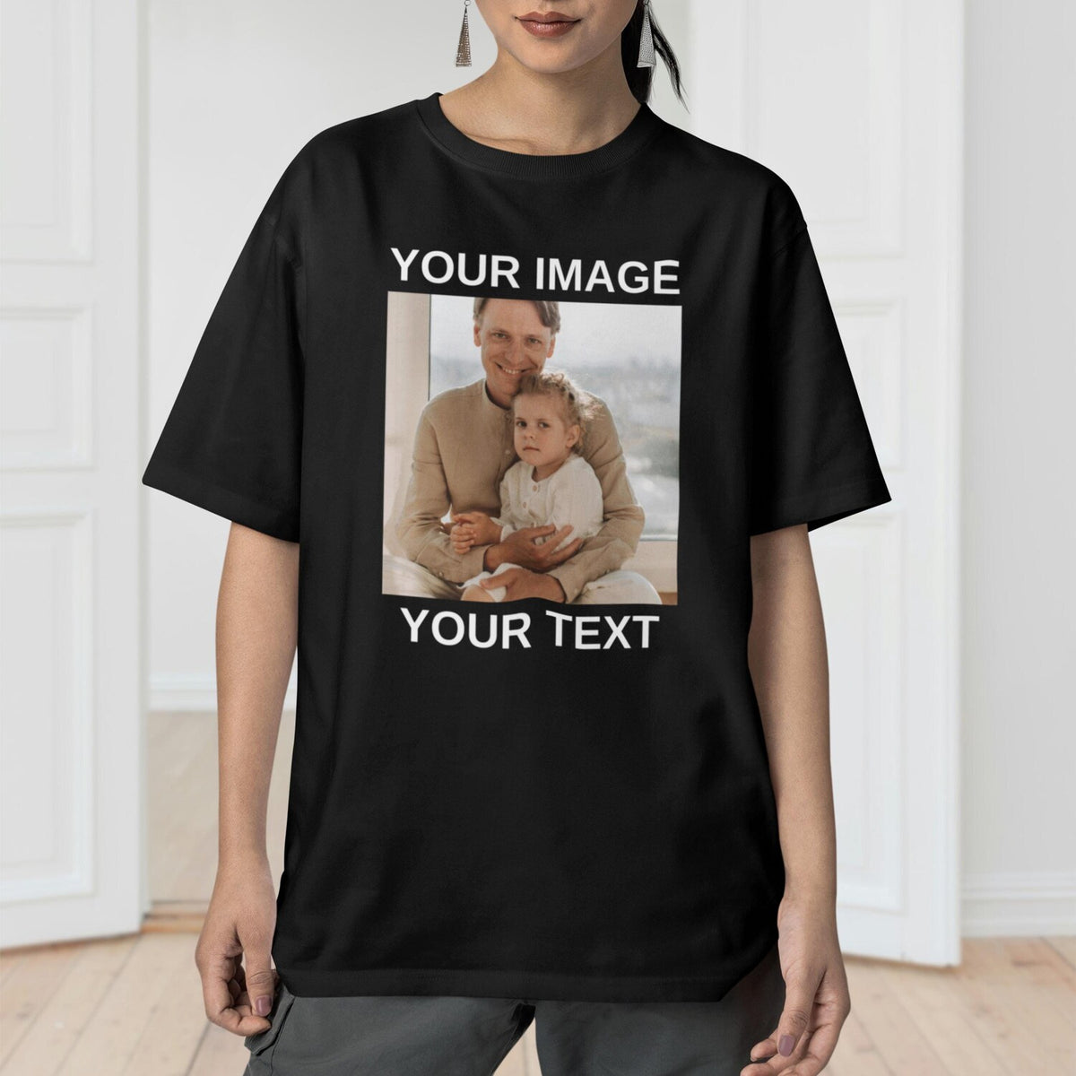 Unisex Custom Photo T-shirt, Any Picture Image Text PERSONALISED T Shirt, Own Photo Shirt, Photo Gift Personalized Birthday Hen Party Shirt