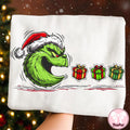 Green Cartoon Christmas Ghost Png, Trendy Chasing Ghost Holiday PNG, Funny Xmas Costume Png, Christmas Season Vibes Png, Digital Design File