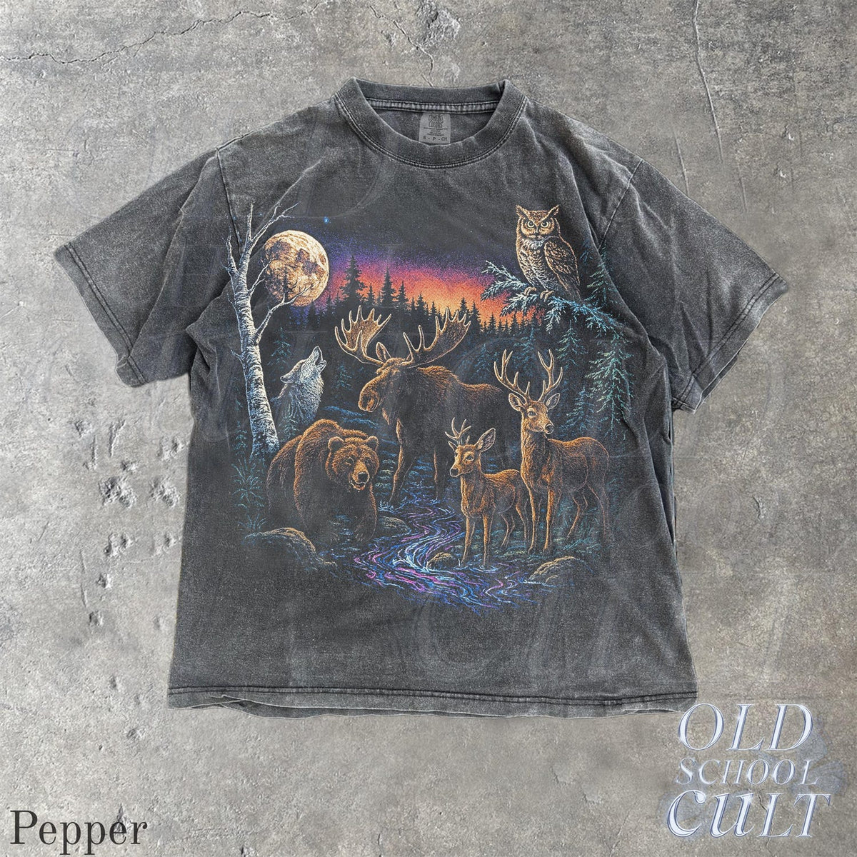 Wildlife Graphic T-Shirt: Nature Forest Adventure Tee, Rustic Outdoor Gift