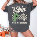 Vibin With My Demons Shirt: Comfort ColorsÂ® Retro Halloween Tee