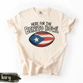 Comfort ColorsÂ® Here for the Benito Bowl Shirt, Funny Football Game Day Tee, Puerto Rico Flag Graphic Tee