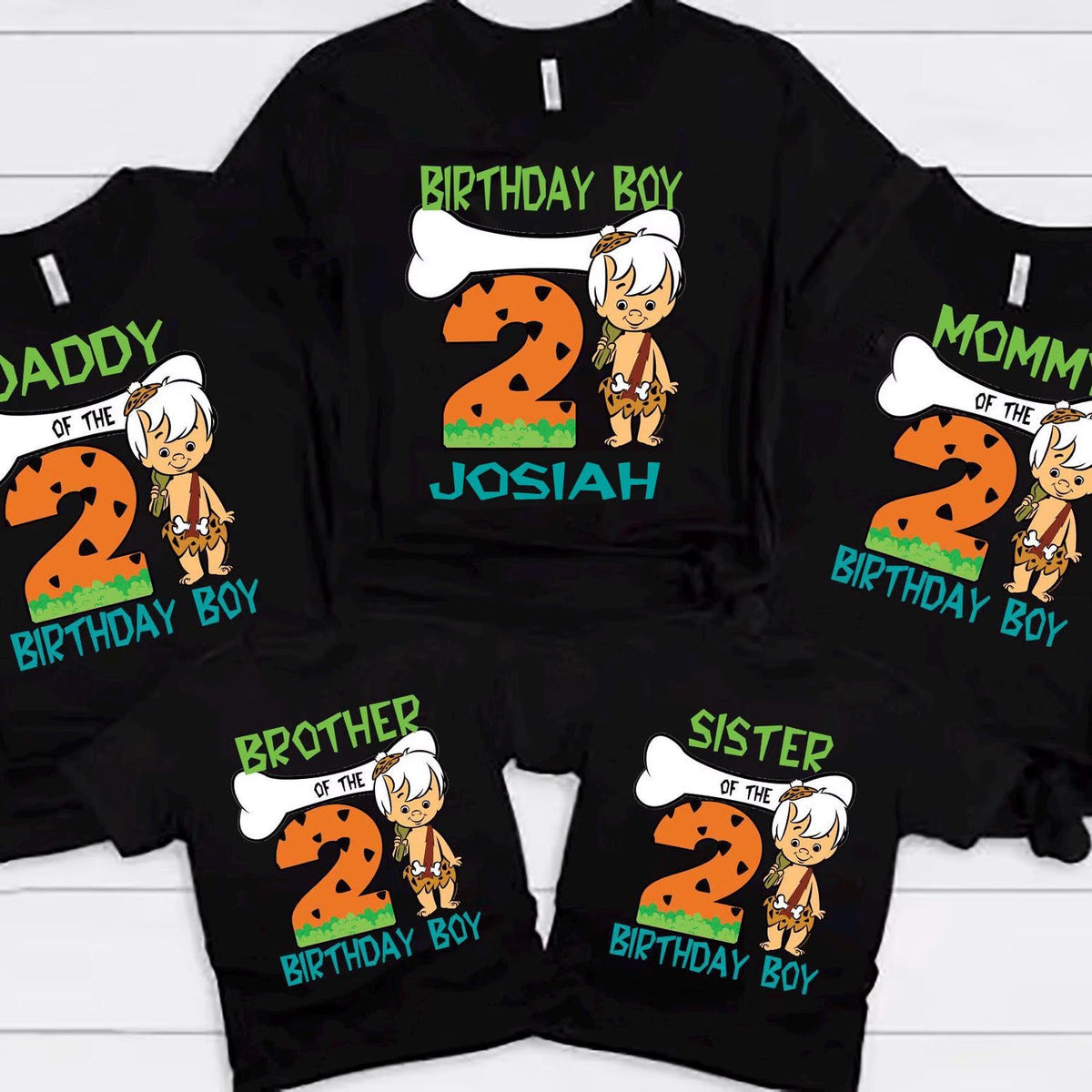 Flintstones  Birthday Shirt, Funny Flintstones Game Cartoon Kids Toddler T-shirt, Custom Personalized Birthday Gift For Son Daughter