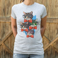 Nerd Cat Full Color T Shirt Premium Print
