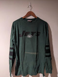 Vintage Y2k New York Jets Nfl Football Green X-large Long-sleeve T-shirt | Trendy Graphic Tee | Casual Unisex T-shirt
