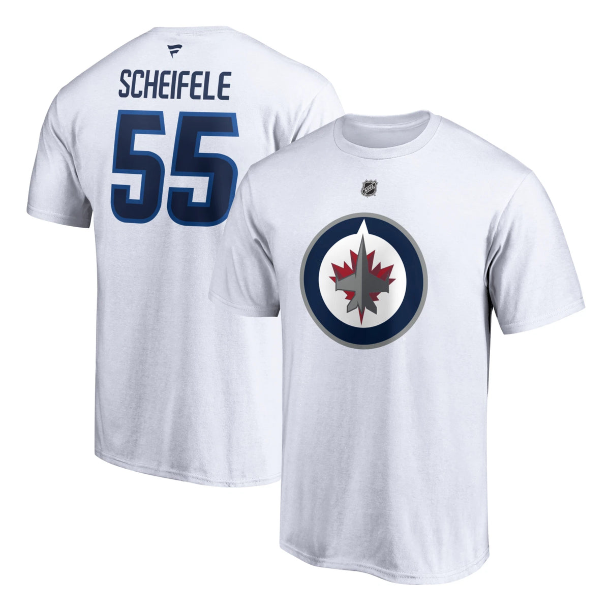 Men's Winnipeg Jets Mark Scheifele White Authentic Name Number T Shirt Hockey | Trendy Graphic Tee | Casual Unisex T-shirt