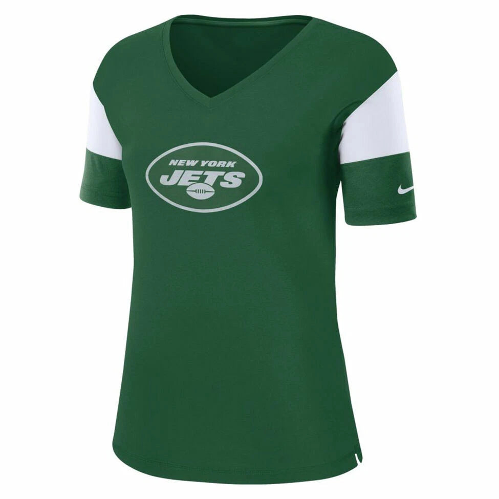 New York Jets Nfl Nike Dri-fit Womens T-shirt Short Sleeve Large Football New | Trendy Graphic Tee | Casual Unisex T-shirt