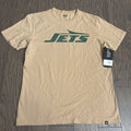 Nwt Men 47 Brand New York Jets Mens Dusted Khaki Tan Color T-shirt Tee Medium M | Trendy Graphic Tee | Casual Unisex T-shirt