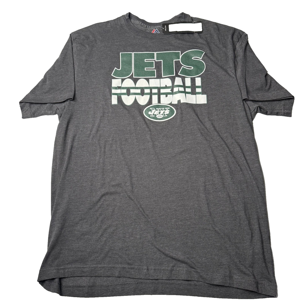 New York Jets Shirt Mens Xl Gray Nfl Football Tee Majestic Triple Peak Soft | Trendy Graphic Tee | Casual Unisex T-shirt