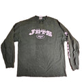 Distressed New York Jets Adult Long Sleeve T-shirt Xl Green Extra Large O8a | Trendy Graphic Tee | Casual Unisex T-shirt