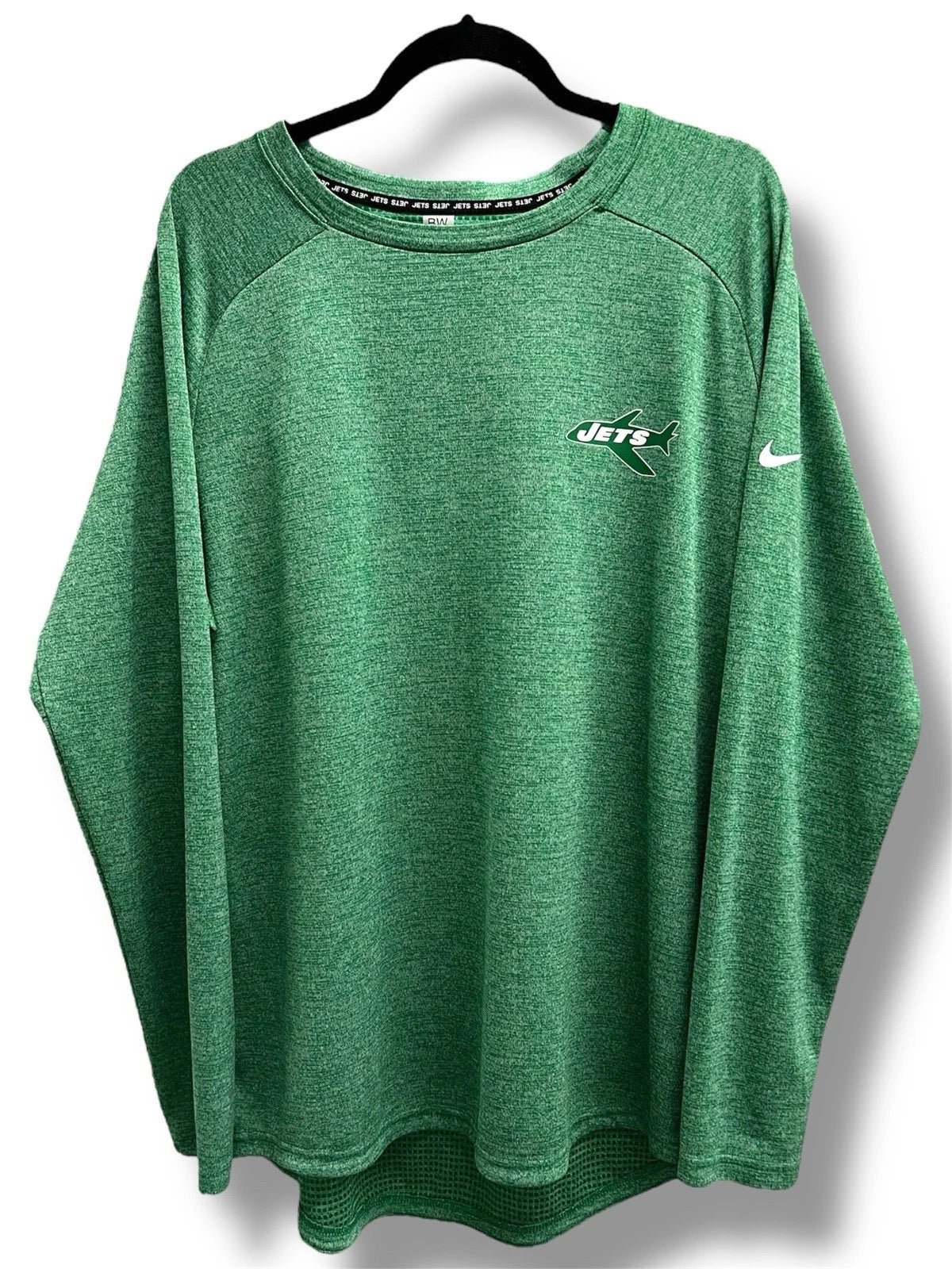 New York Jets Nike Nfl On Field Dri-fit Long Sleeve Shirt Men's Green Xl | Trendy Graphic Tee | Casual Unisex T-shirt
