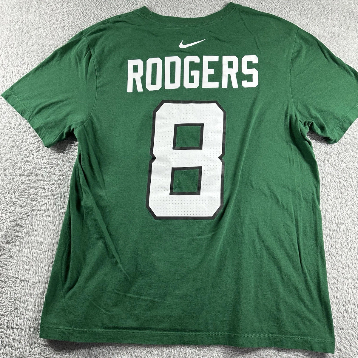 Aaron Rodgers 8 New York Jets Shirt Mens Large Nike Green Ny Nfl | Trendy Graphic Tee | Casual Unisex T-shirt