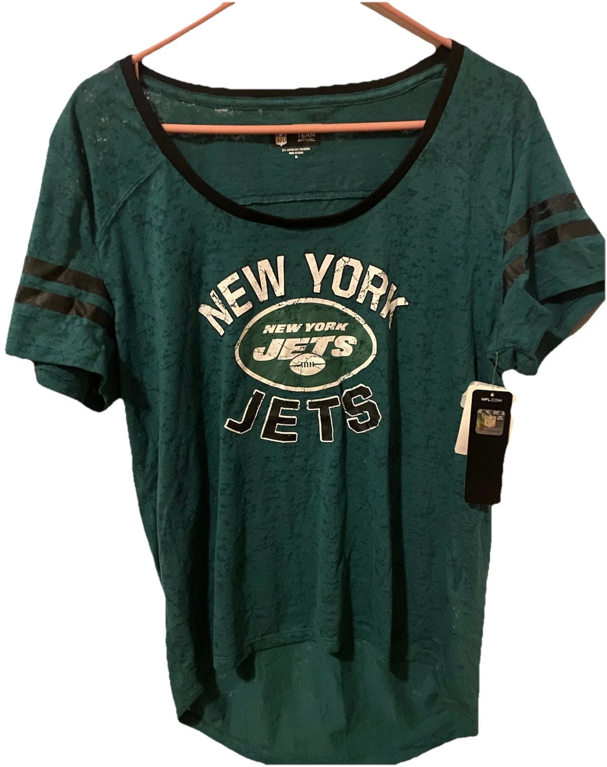 New York Jets Womens X-large T- Shirt Nfl Equipment | Trendy Graphic Tee | Casual Unisex T-shirt